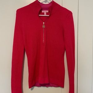Lilly Pulitzer Sally Waffle Knit Quarter Zip